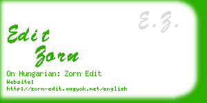 edit zorn business card